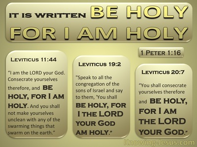 1 Peter 1:16